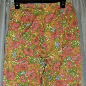 Floral Patterned Liz Claiborne Capris